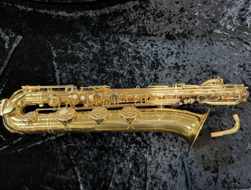 Yamaha YBS-62 Professional Low A Gold Lacquer Baritone Saxophone, Serial #030509